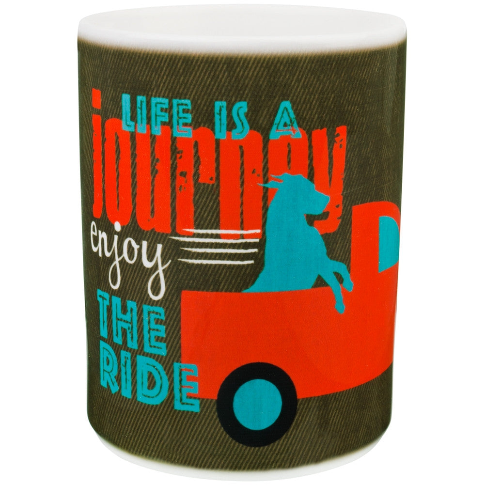 Dog Life's A Journey Coffee Mug Coffee Mugs Animalworld