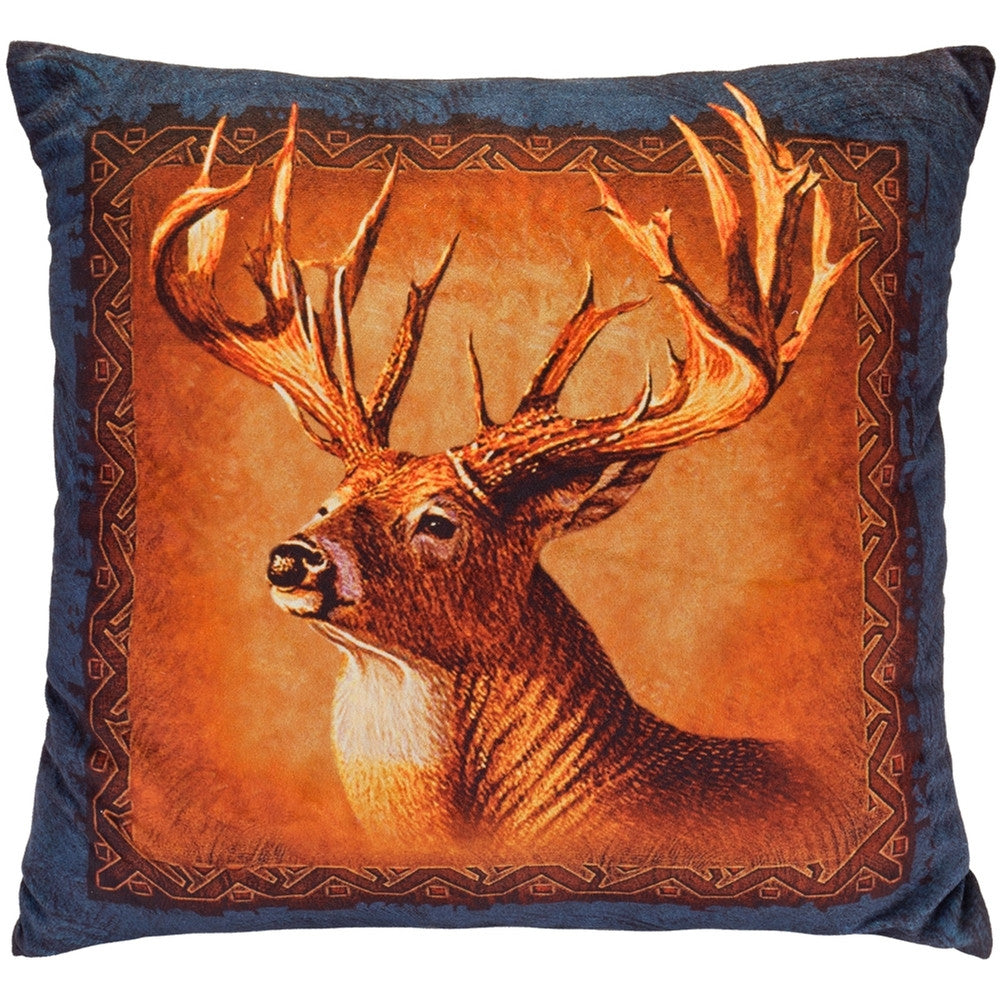 Deer Head Square Pillow Pillows AnimalWorld