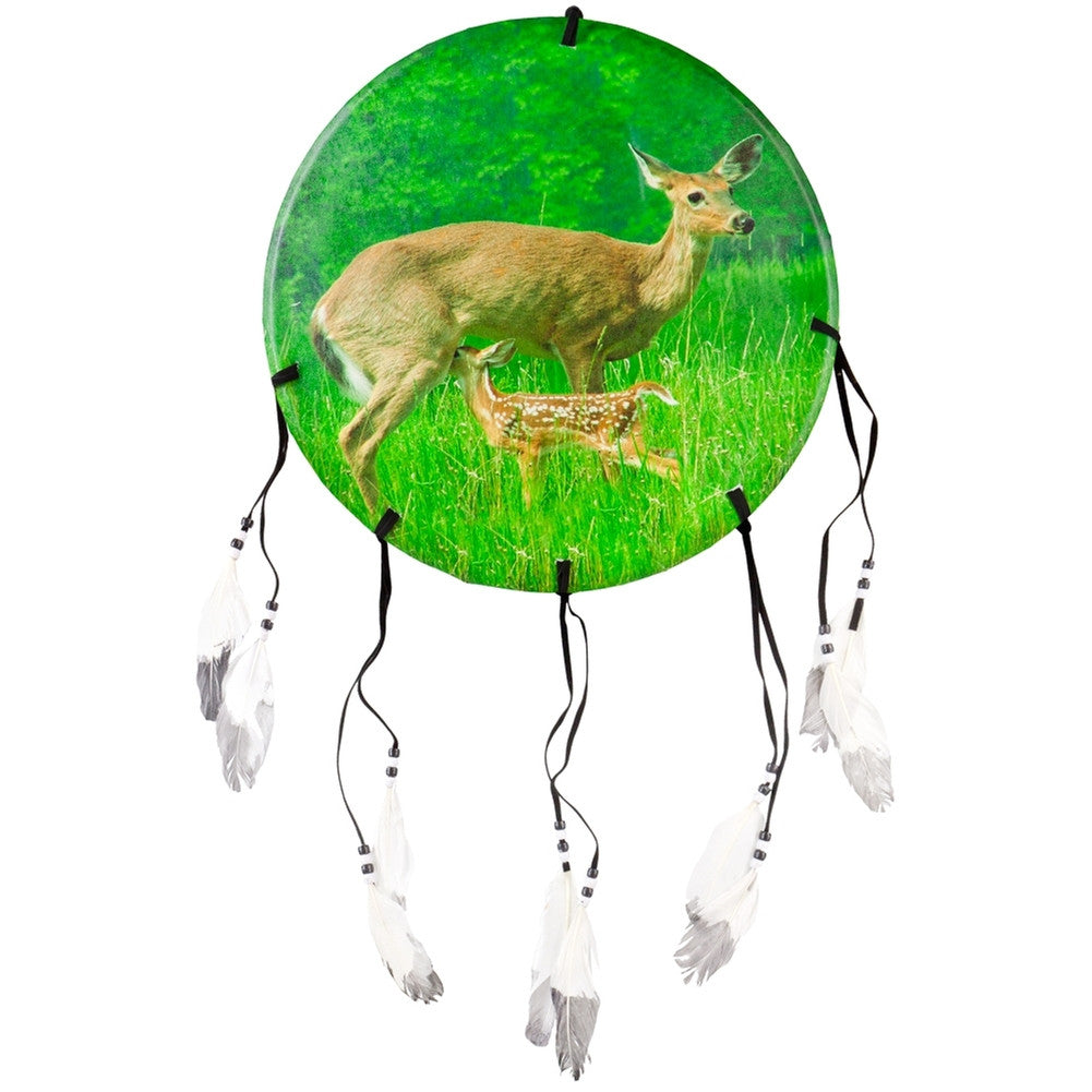 Doe and Fawn in Field Dream Catcher Dream Catchers AnimalWorld