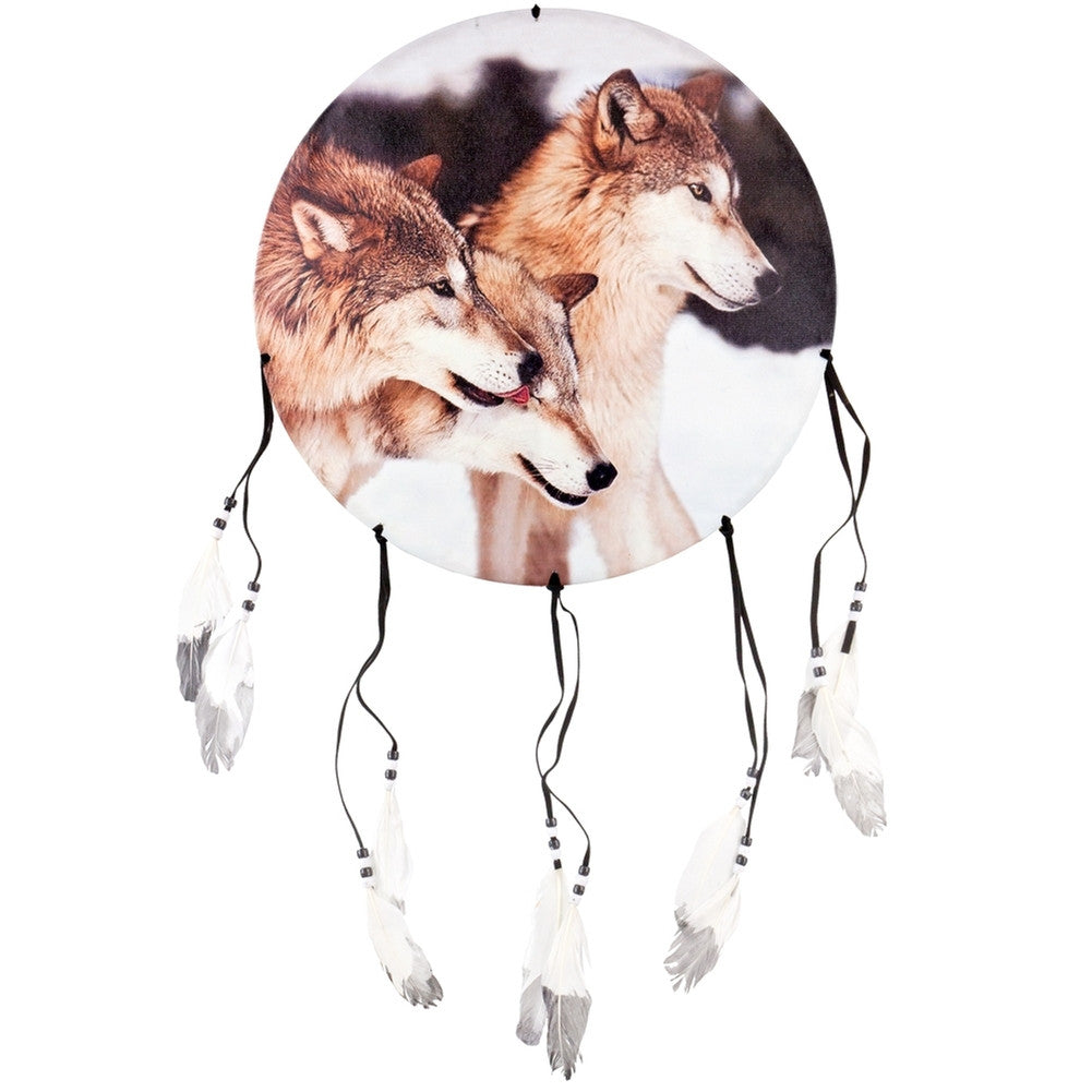 Wolf Pack in Snow Dream Catcher Dream Catchers AnimalWorld