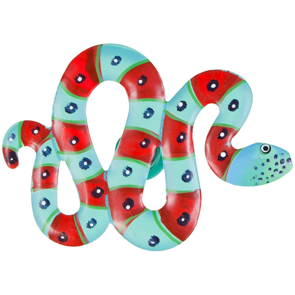 Light Blue Snake Body Bobble Metal Magnet Refrigerator Magnets AnimalWorld
