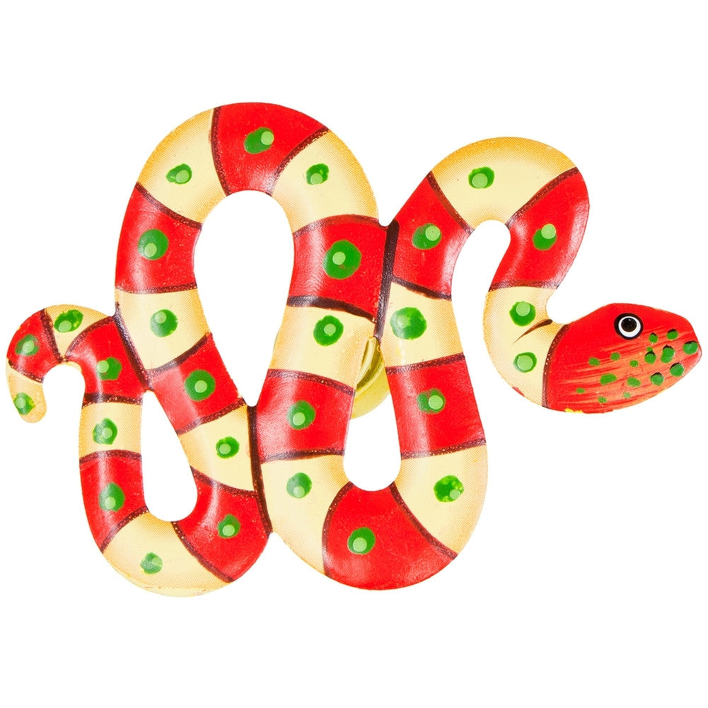 Red Snake Body Bobble Metal Magnet Refrigerator Magnets AnimalWorld