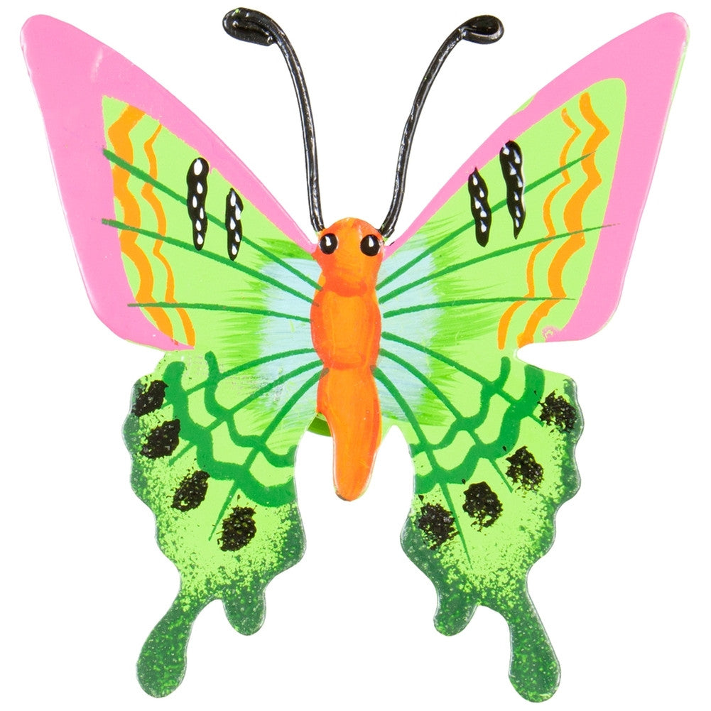 Light Green Butterfly Body Bobble Metal Magnet Refrigerator Magnets AnimalWorld