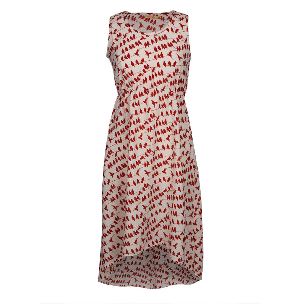 Birds on a Perch All-Over Women's Sundress Dresses Animalworld
