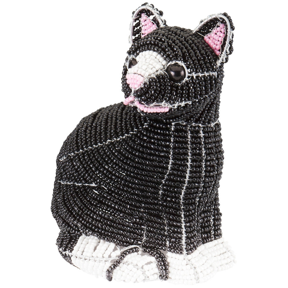 Cat Body Handcrafted Beaded Sculpture Figurines AnimalWorld