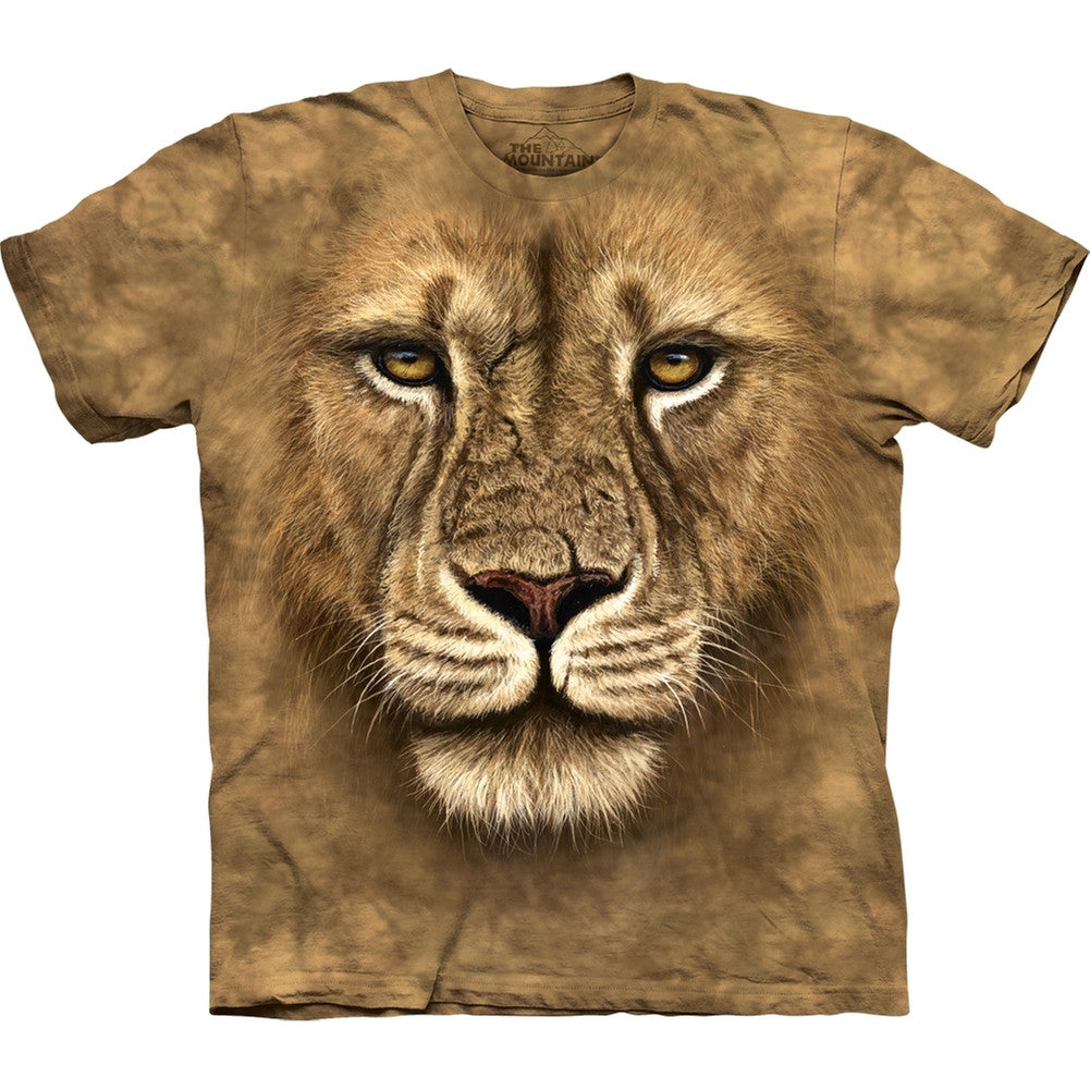 Lion Face Close-Up T-Shirt Men's T-Shirts Animalworld