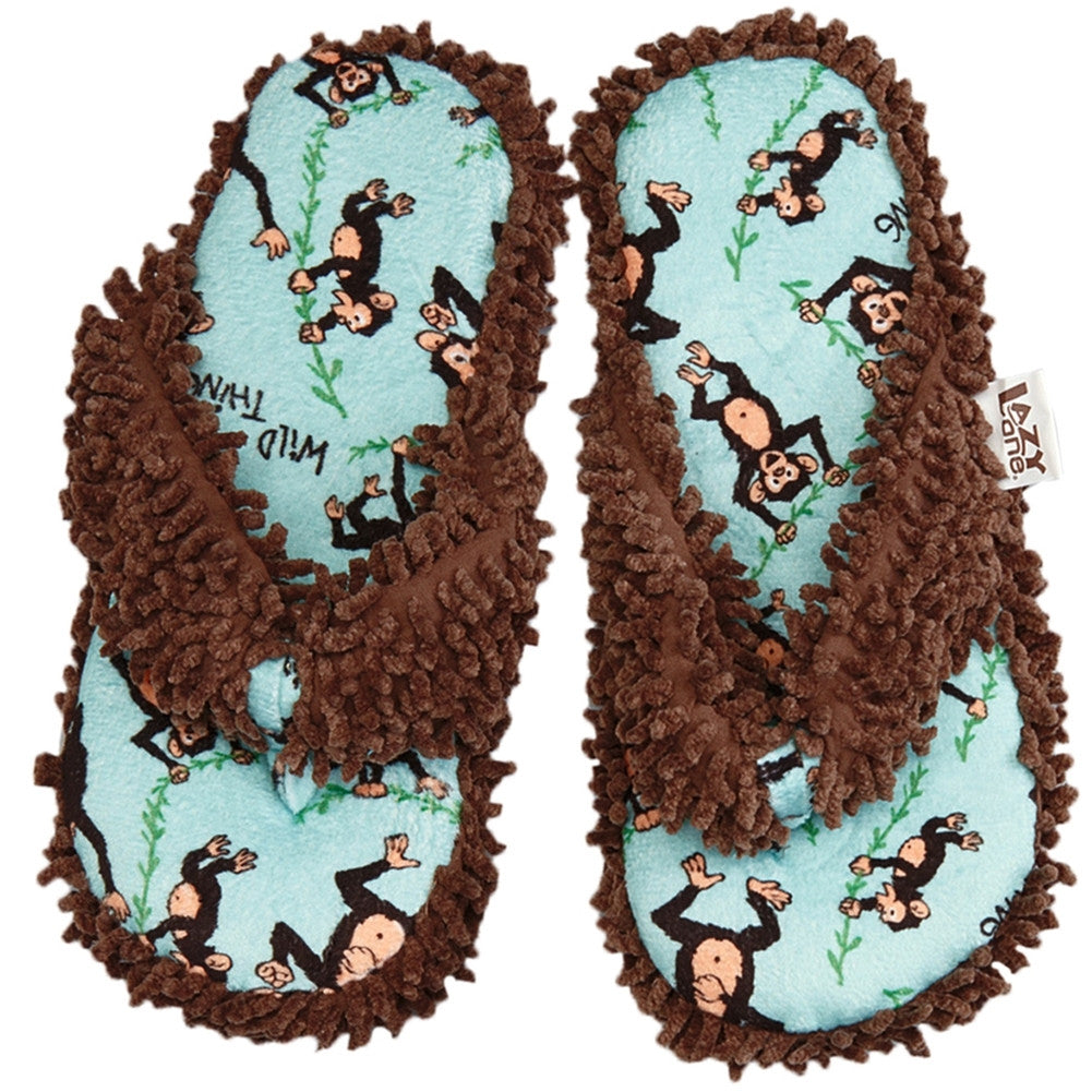 Monkey Wild Things Women's Spa Slippers Slippers Lazy One