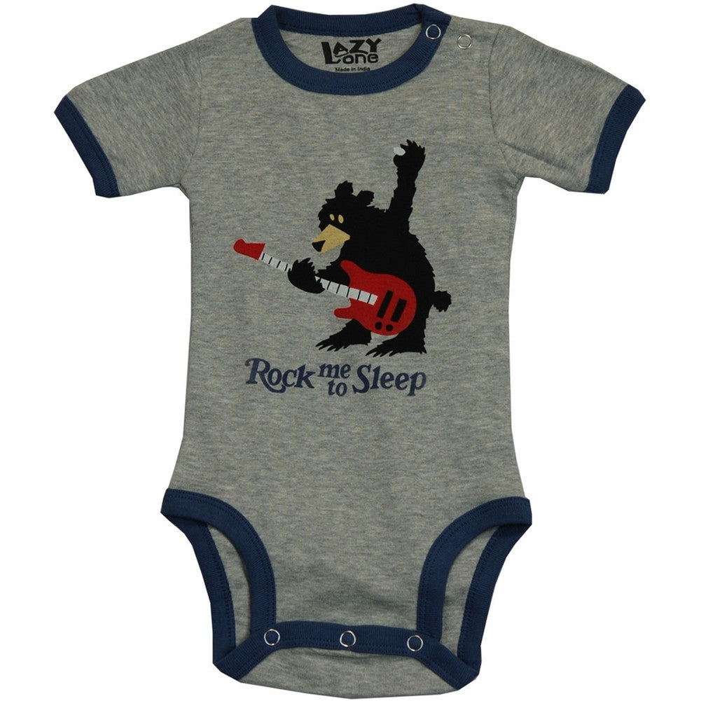 Bear Rock Me to Sleep Baby One Piece Baby One Piece Animalworld