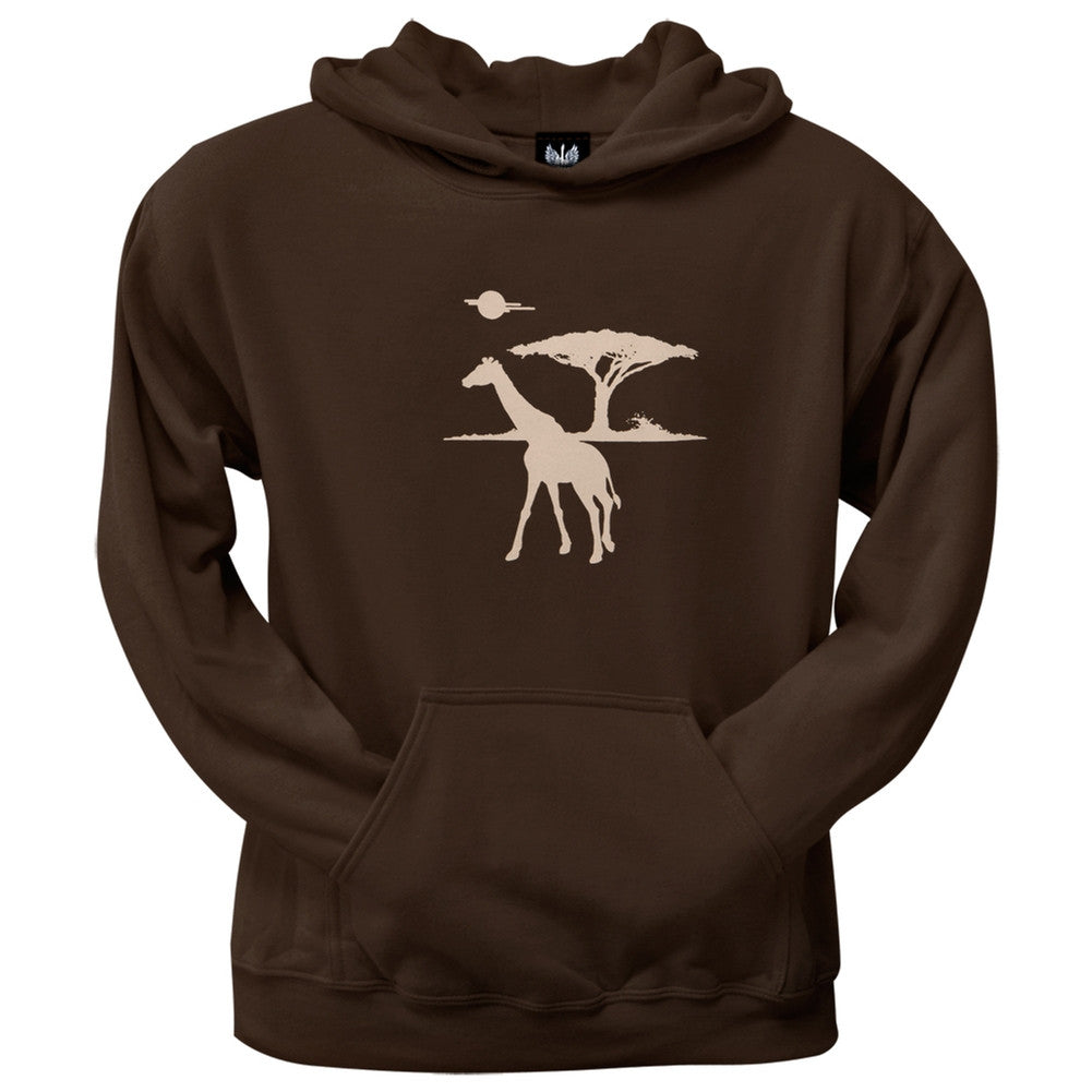 Giraffe Safari Scene Men's Hoodie Sweatshirts AnimalWorld