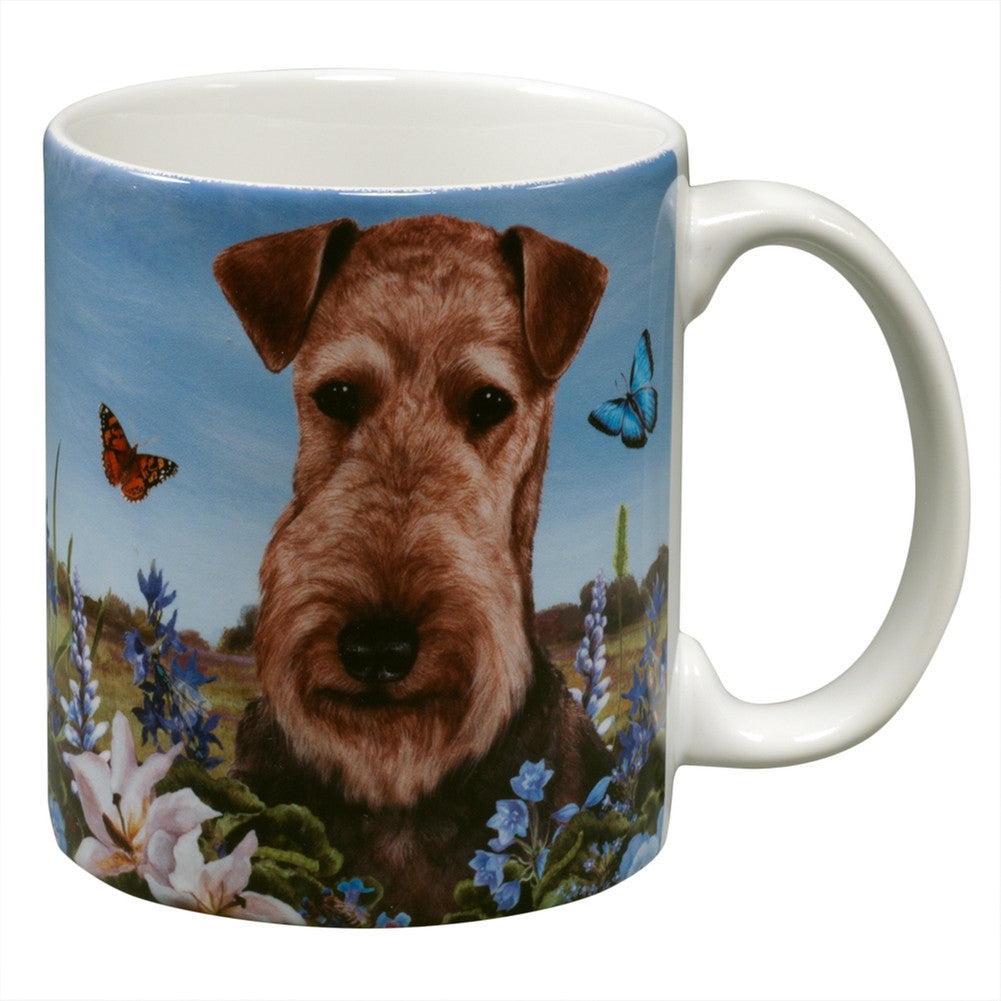 Airedale Garden Party Fun Mug