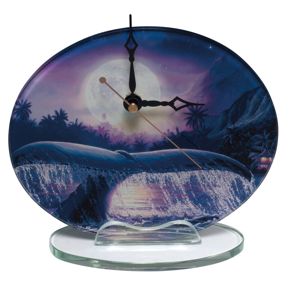 Whale Breaching In Moonlight Clock Clocks Westland