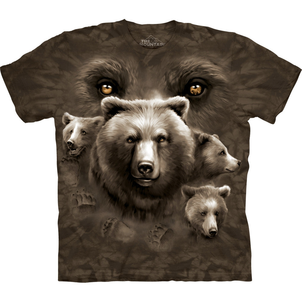 Bear Eyes Collage Kids T-Shirt Youth T-Shirts Animalworld