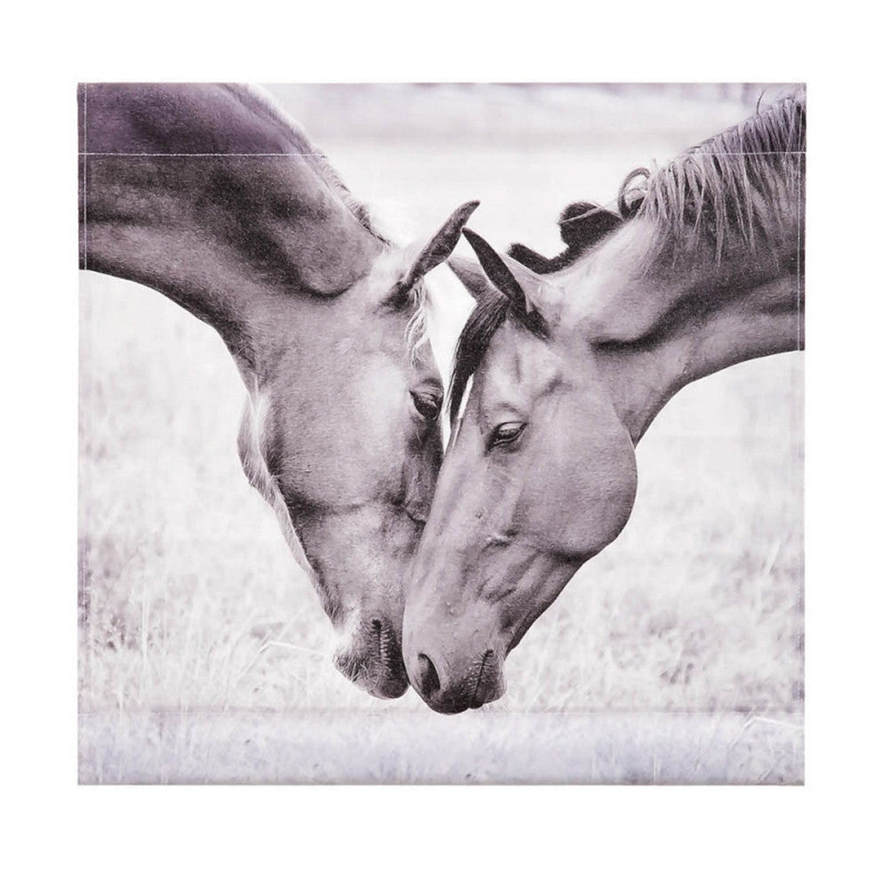 Canoodling Horses Canvas Tapestry Canvas Art Evergreen Enterprises