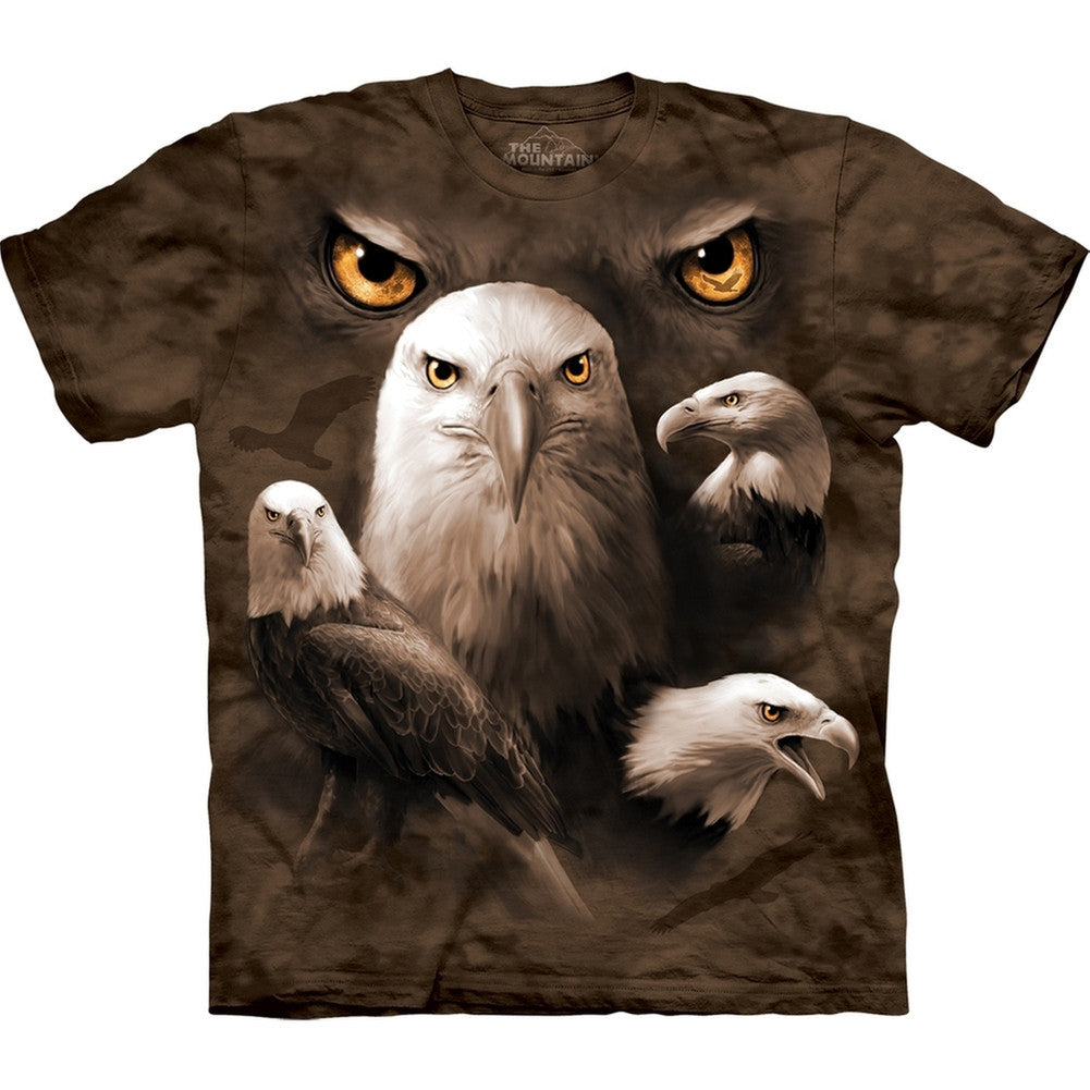 Eagle Moon Eyes Collage Kids T-Shirt Youth T-Shirts Animalworld