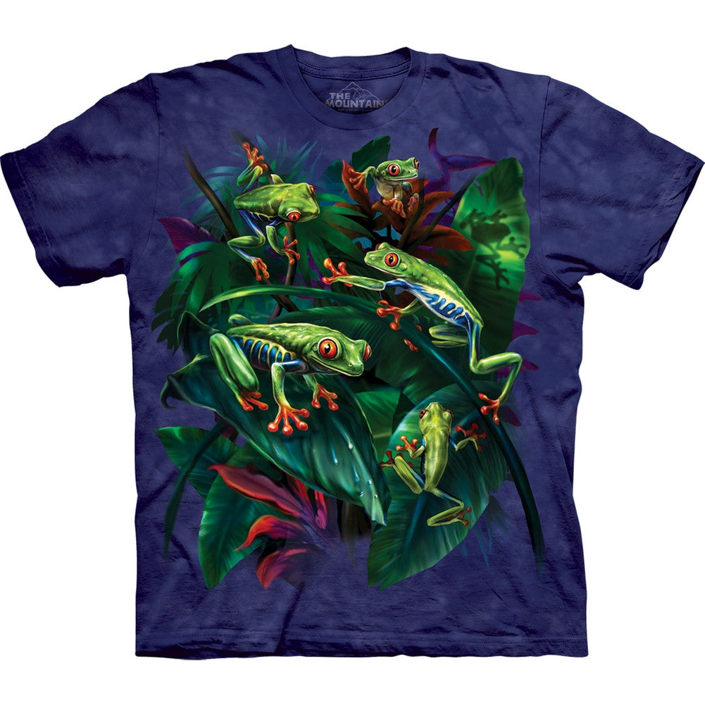 Tree Frog Collage Kids T-Shirt Youth T-Shirts Animalworld