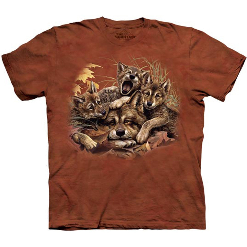 Wolf Cubs Rise & Shine Kids T-Shirt Youth T-Shirts The Mountain
