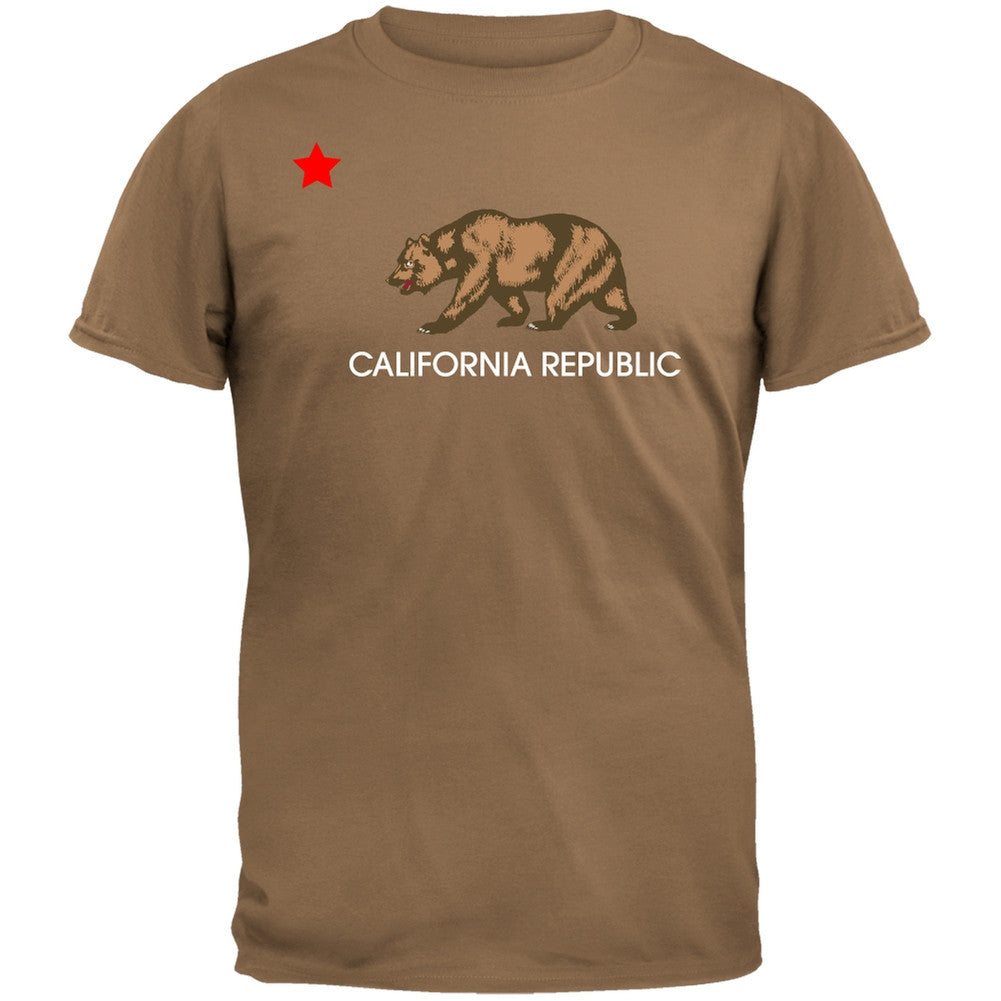 California Republic Bear Black T-Shirt Men's T-Shirts Old Glory