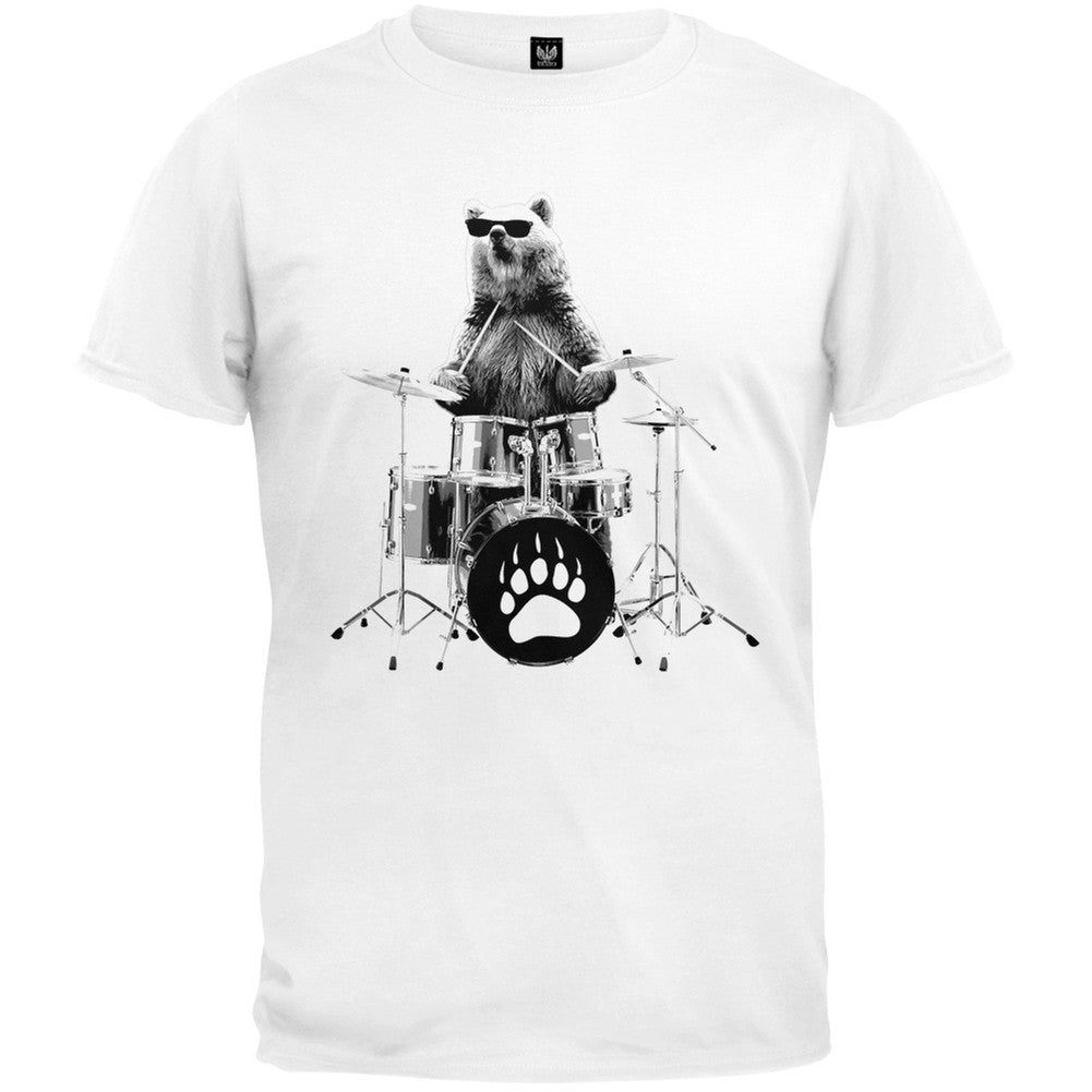 Bear Drummer T-Shirt Men's T-Shirts Old Glory