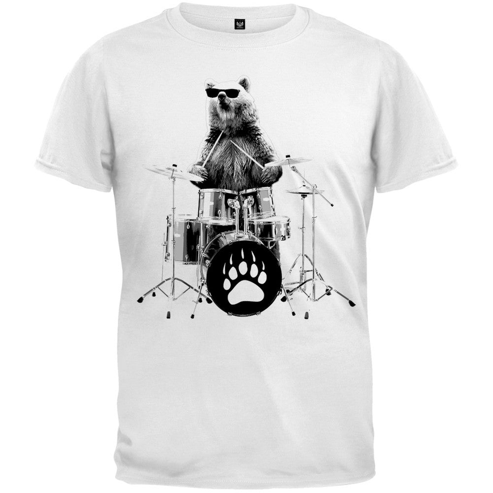 Bear Drummer Youth T-Shirt Youth T-Shirts Old Glory