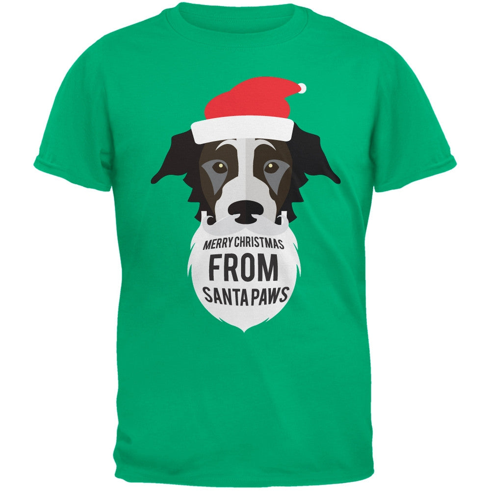 Black Dog Santa Youth Black T-Shirt Youth T-Shirts Old Glory