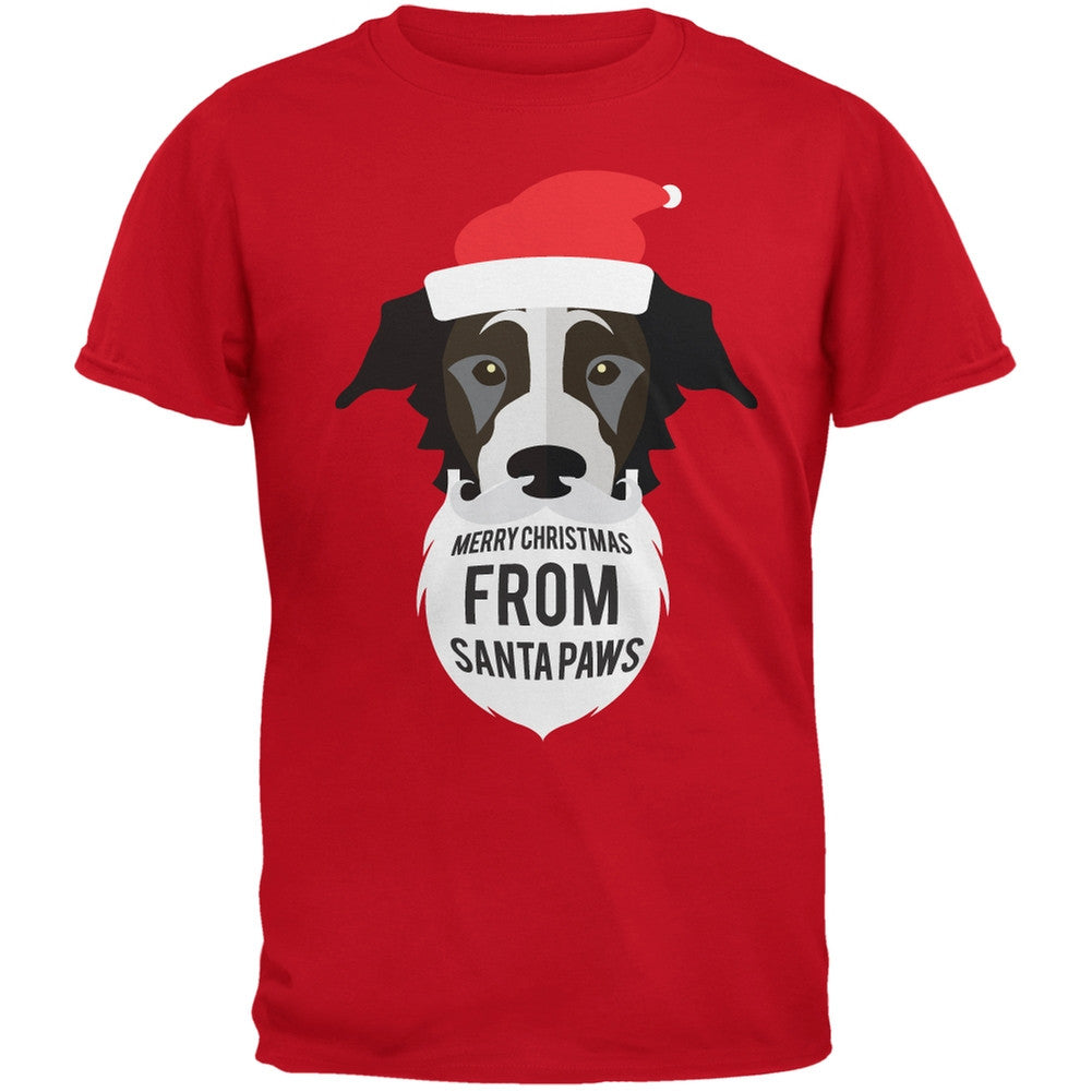 Black Dog Santa Youth Black T-Shirt Youth T-Shirts Old Glory