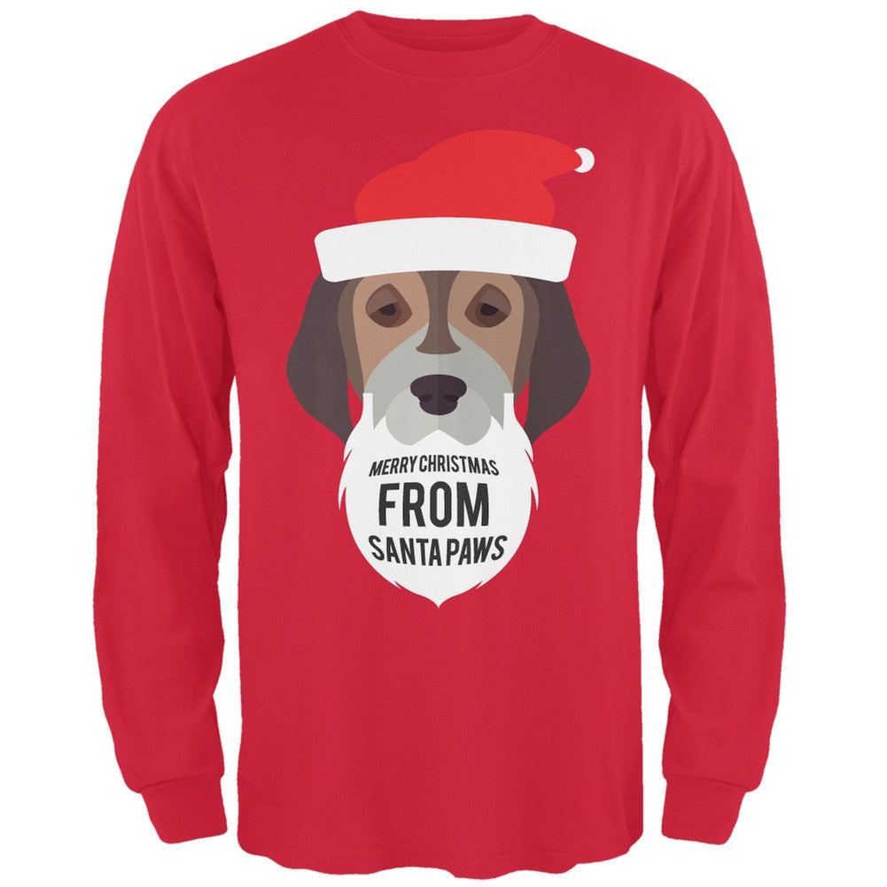 Droopy Dog Santa Ugly Christmas Sweater Black Long Sleeve T-Shirt Men's Long Sleeves Old Glory
