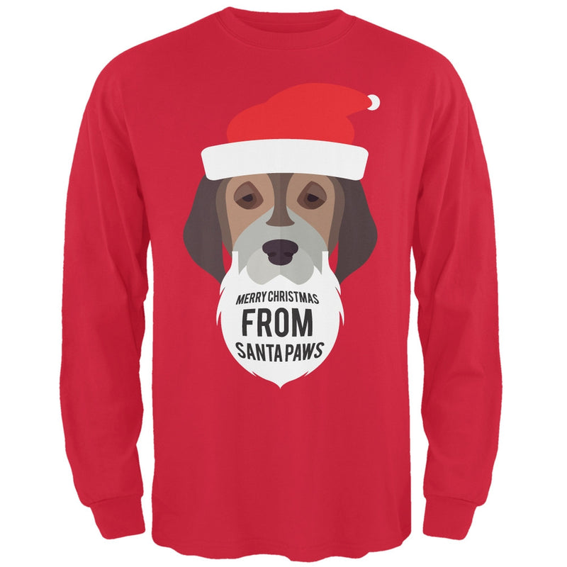 Droopy Dog Santa Ugly Christmas Sweater Black Long Sleeve T-Shirt Men's Long Sleeves Old Glory