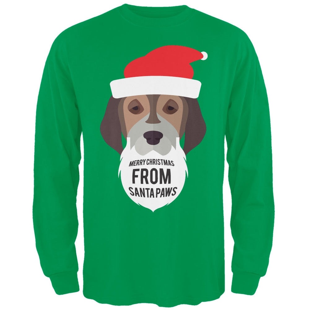 Droopy Dog Santa Ugly Christmas Sweater Black Long Sleeve T-Shirt Men's Long Sleeves Old Glory