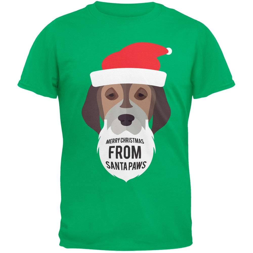 Droopy Dog Santa Ugly Christmas Sweater Black T-Shirt Men's T-Shirts Old Glory