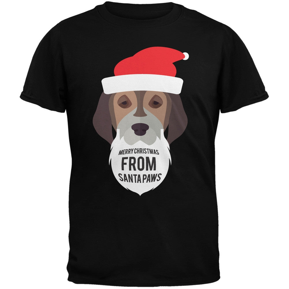 Droopy Dog Santa Ugly Christmas Sweater Youth Black T-Shirt Youth T-Shirts Old Glory