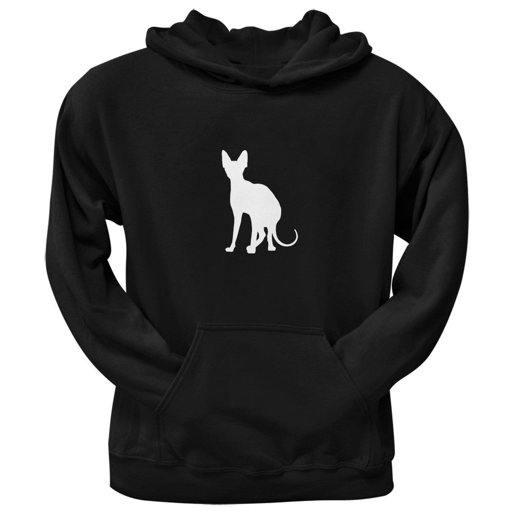 Sphynx Cat Silhouette Black Adult Pullover Hoodie Sweatshirts Old Glory