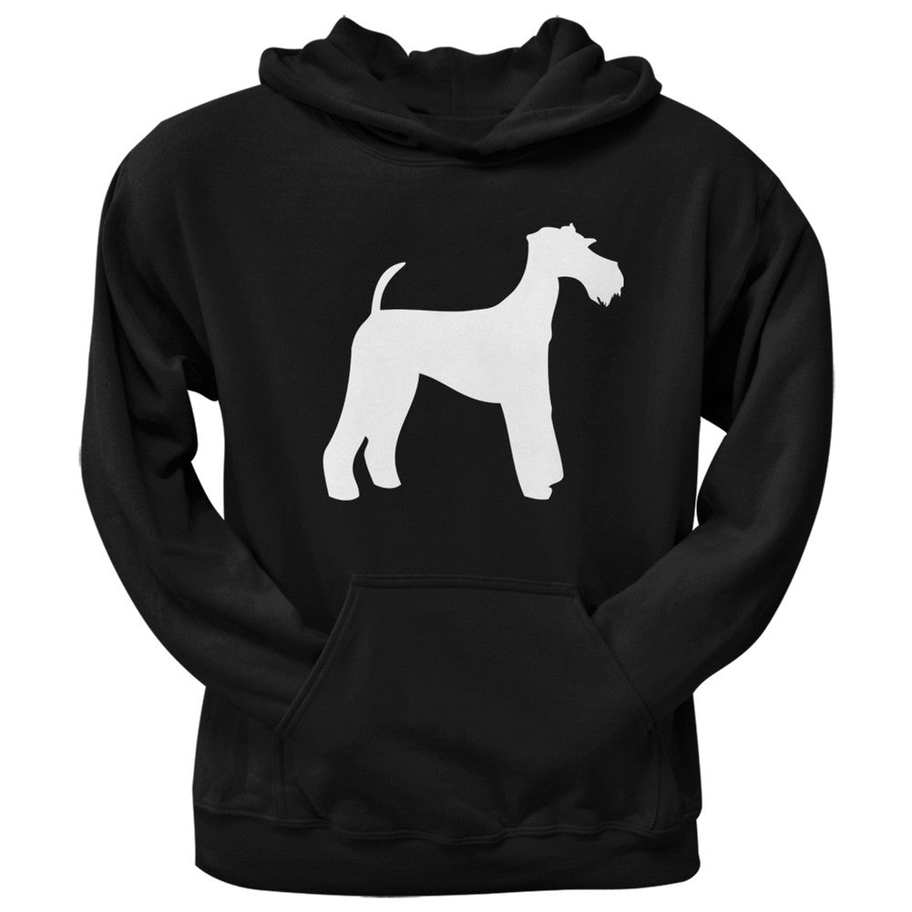 Airedale Terrier Silhouette Black Adult Hoodie Sweatshirts Old Glory