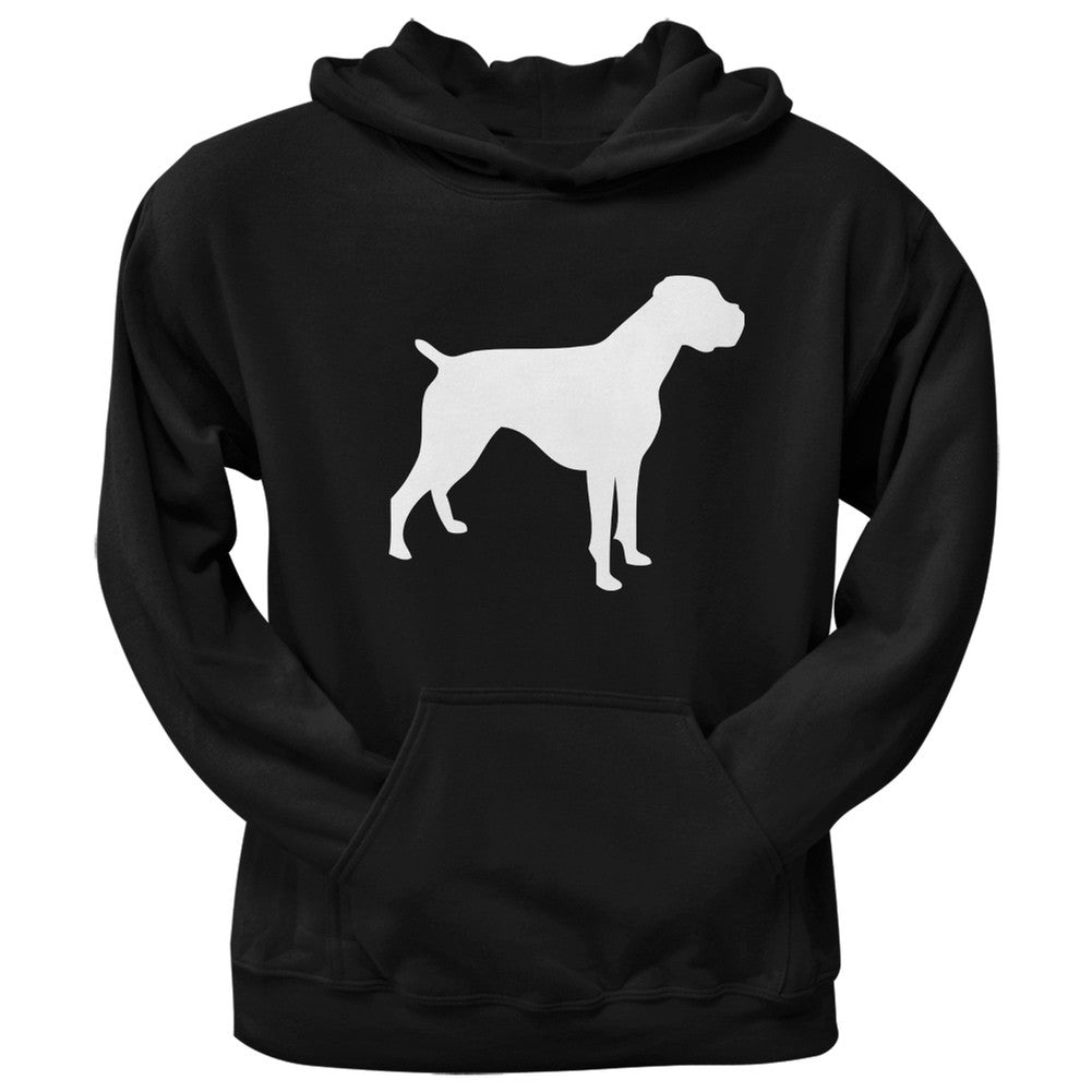 American Bulldog Silhouette Black Adult Hoodie Sweatshirts Old Glory