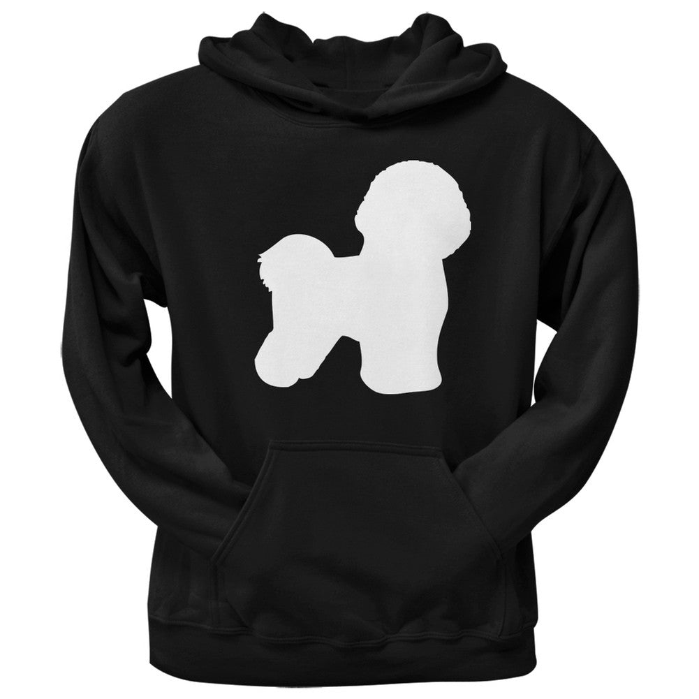 Bichon Silhouette Black Adult Hoodie Sweatshirts Old Glory