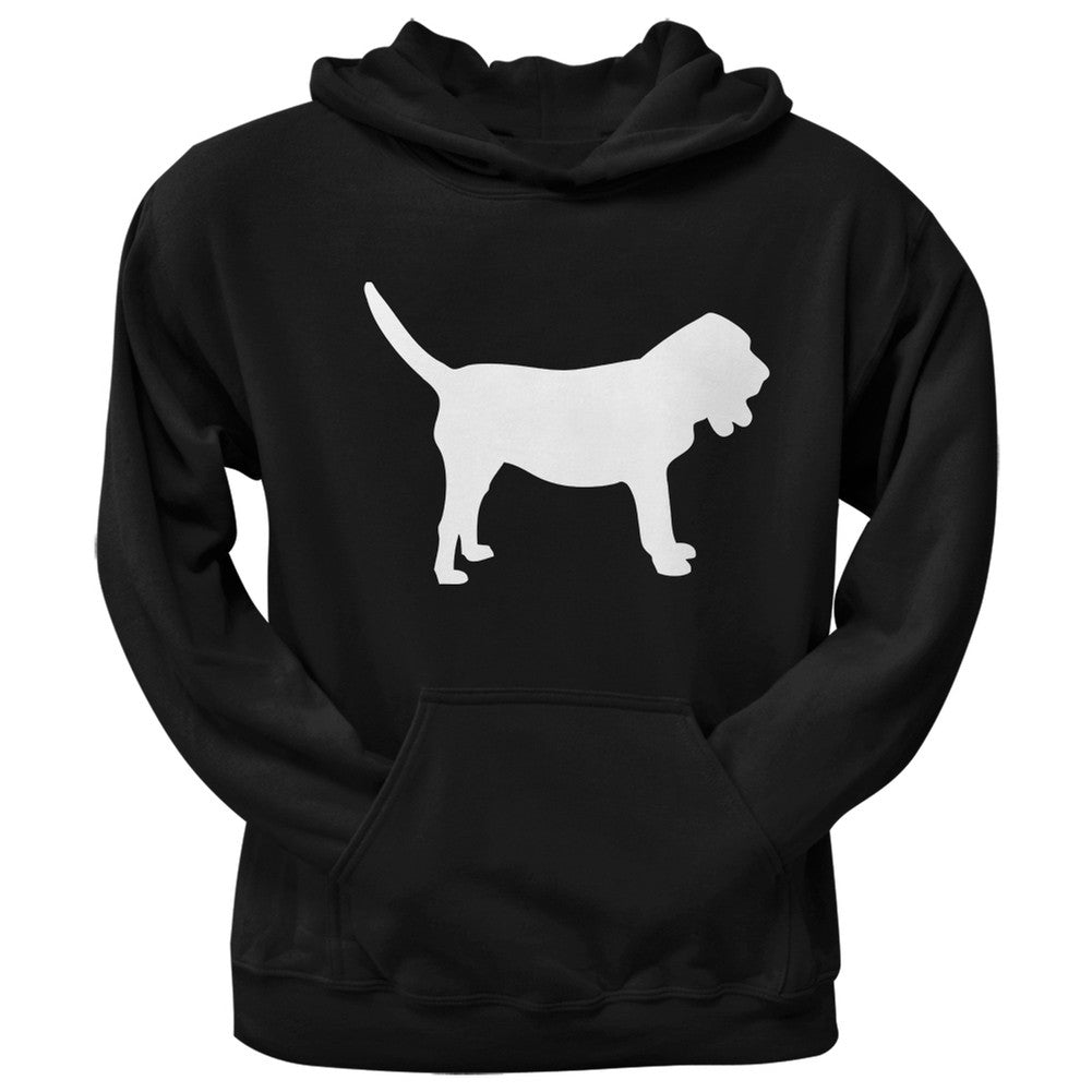 Bloodhound Silhouette Black Adult Hoodie Sweatshirts Old Glory