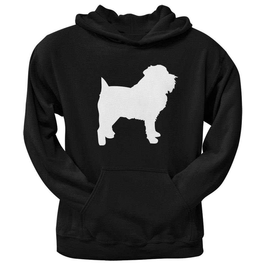 Brussels Griffon Silhouette Black Adult Hoodie Sweatshirts Old Glory