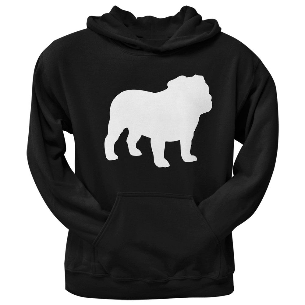 Bulldog Silhouette Black Adult Hoodie Sweatshirts Old Glory