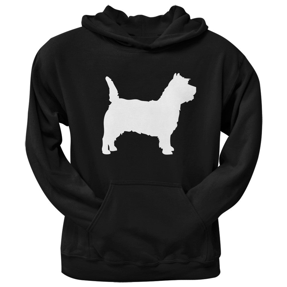 Cairn Terrier Silhouette Black Adult Hoodie Sweatshirts Old Glory