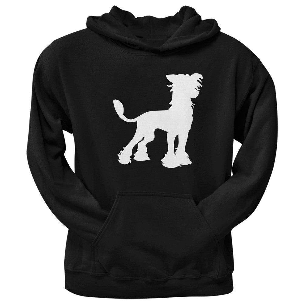 Chinese Crested Silhouette Black Adult Hoodie Sweatshirts Old Glory
