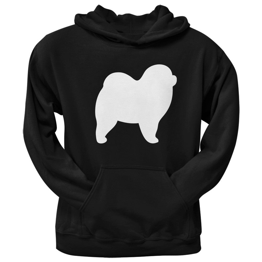 Chow Chow Silhouette Black Adult Hoodie Sweatshirts Old Glory