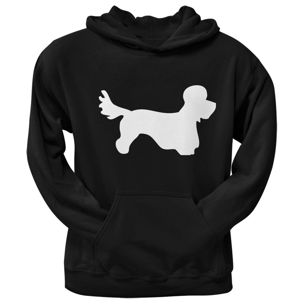 Dandie Dinmont Silhouette Black Adult Hoodie Sweatshirts Old Glory