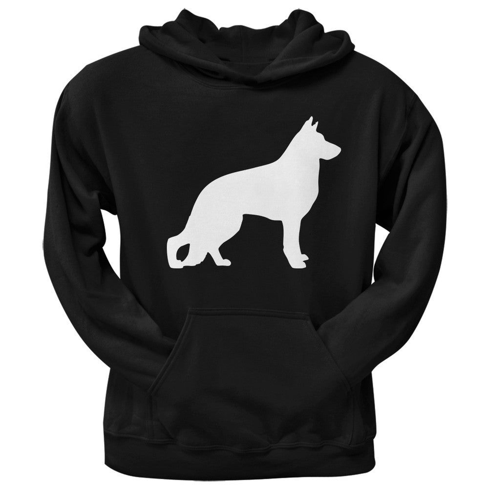 German Sheprador Silhouette Black Adult Hoodie Sweatshirts Old Glory