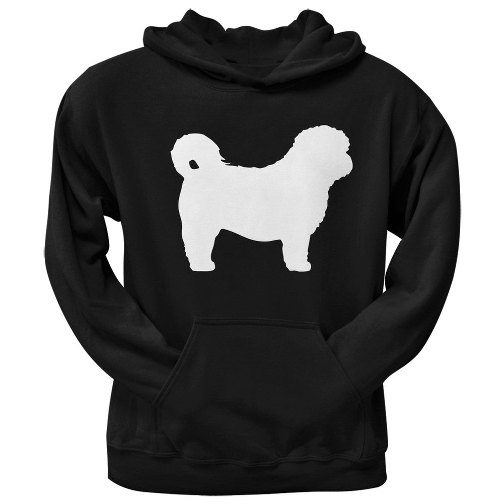 Shih Poo Silhouette Black Adult Pullover Hoodie Sweatshirts Old Glory
