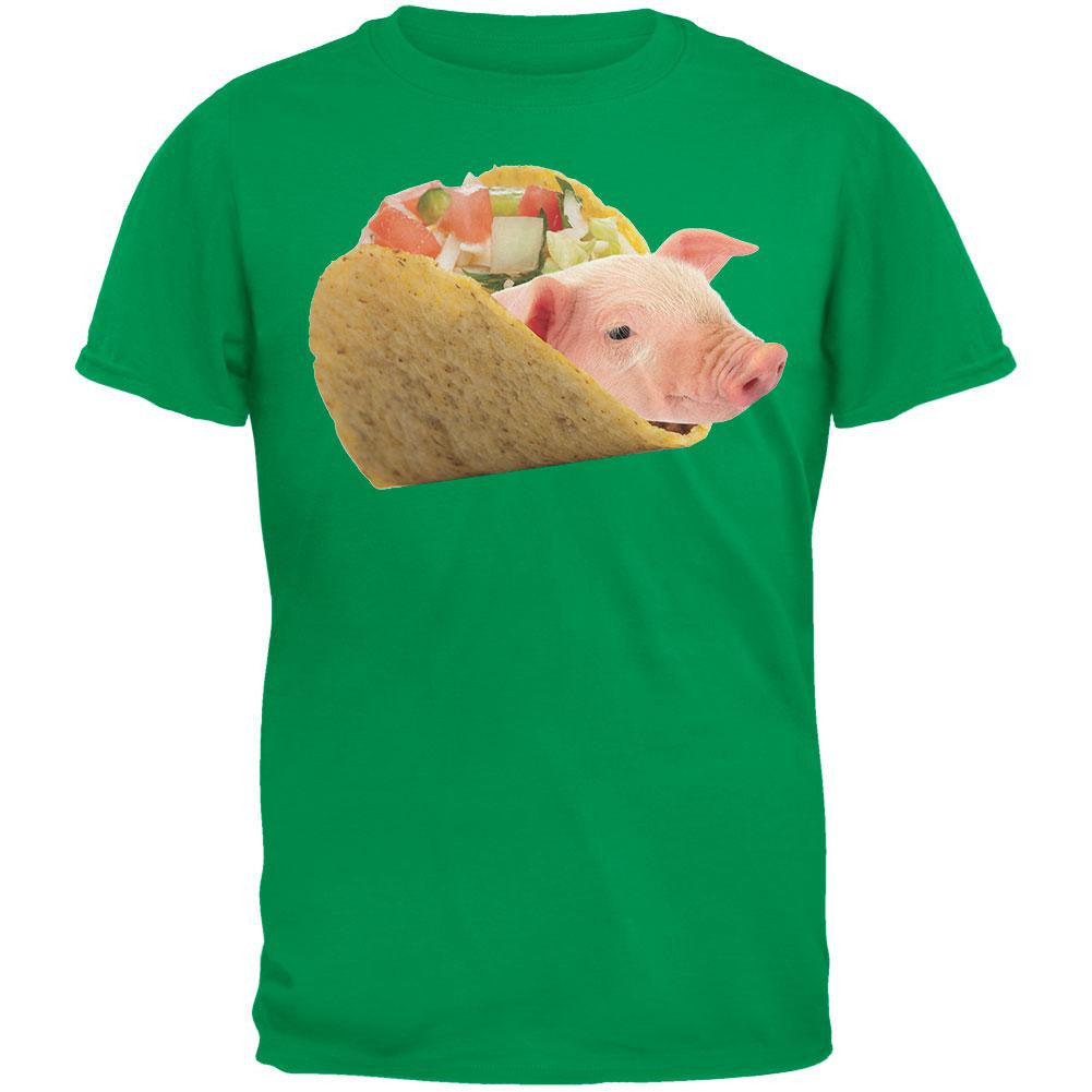 Taco Pig Green Youth T-Shirt Youth T-Shirts Old Glory