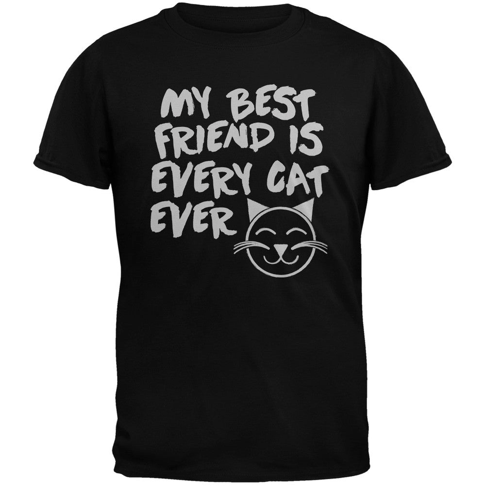 My Best Friend Is Every Cat Ever Black Youth T-Shirt Youth T-Shirts Old Glory