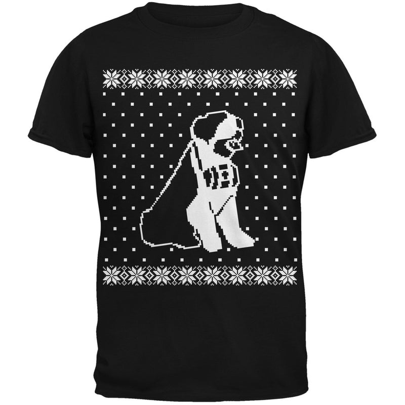 Big Saint Bernard Ugly Christmas Sweater Youth T-Shirt Youth T-Shirts Old Glory LG Black