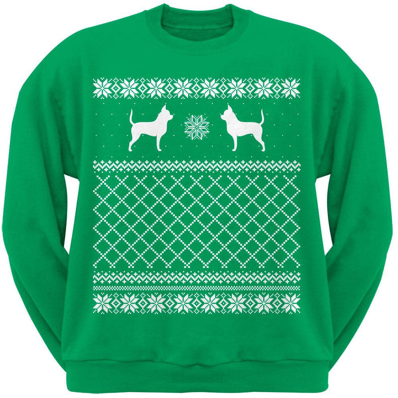 Chocolate Labrador Retriever Red Adult Ugly Christmas Sweater Crew Neck Sweatshirt Sweatshirts Old Glory