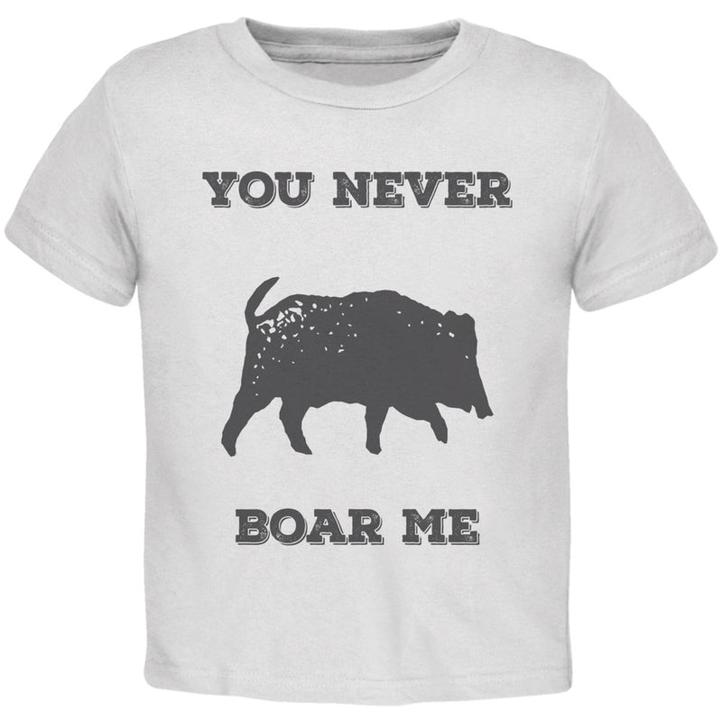 PAWS - You never Boar Me Orange Toddler T-Shirt Toddler T-Shirts Old Glory