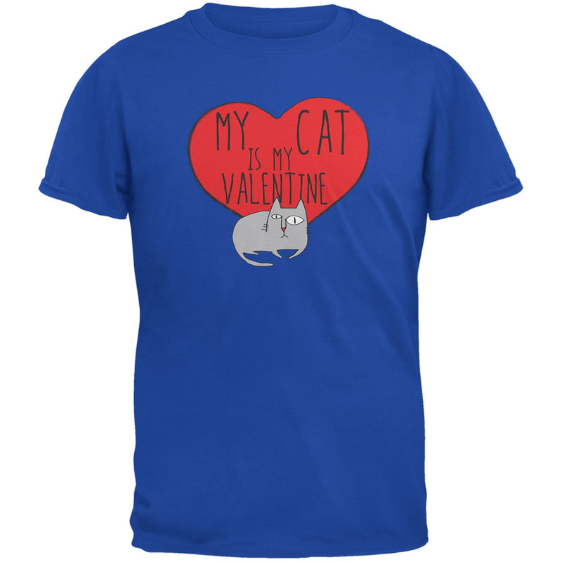 Valentine's Day - My Cat Is My Valentine Black Youth T-Shirt Youth T-Shirts Old Glory