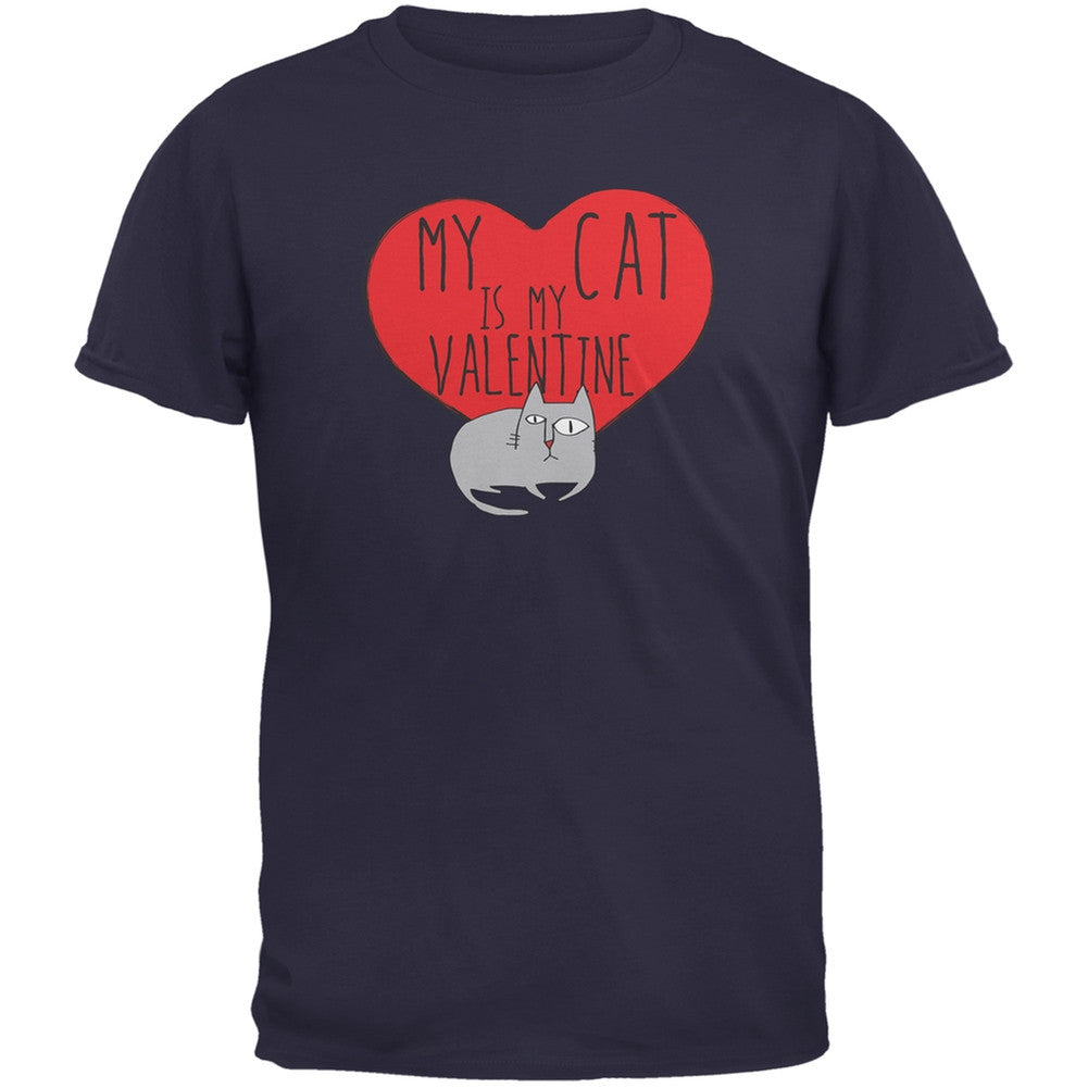 Valentine's Day - My Cat Is My Valentine Black Youth T-Shirt Youth T-Shirts Old Glory